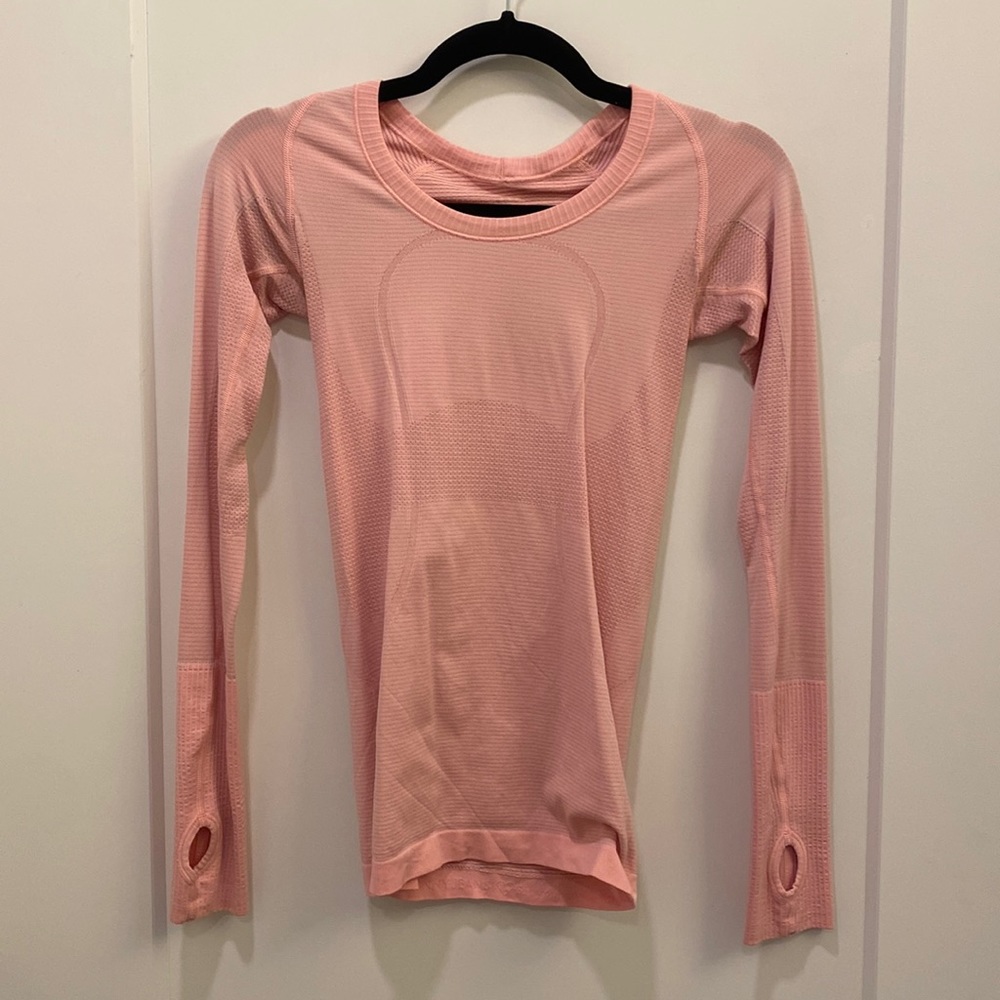 EUC Pink Lululemon Define Long Sleeve Top